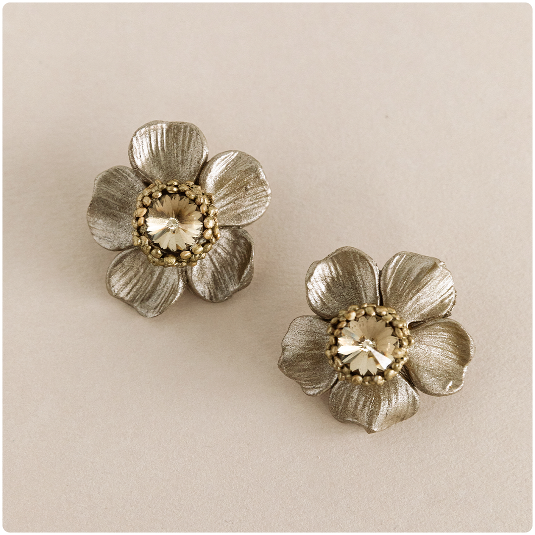Aretes Daisy / Champagne
